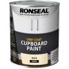 Ronseal 37491 One Coat Cupboard Paint Ivory Satin 750ml