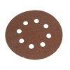 Faithfull 8128 Hook & Loop Sanding Disc DID3 Holed 125mm x 80G (Pack 5)