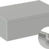 ABS enclosure, (L x W x H) 250 x 160 x 90 mm, light gray (RAL 7035), IP66, 5U340000