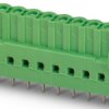 Socket header, 3 pole, pitch 5.08 mm, straight, green, 1785955