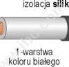 LI2G 0.5 SW Przewód silikonowy 0,50mm2, 129x0,07 podwójna izolacja, czarny, LI2G05SW