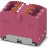 Distribution block, push-in connection, 0.14-2.5 mm², 6 pole, 17.5 A, 6 kV, pink, 3002787