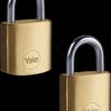 Y110B/25/113/2 Padlock, brass, 25 mm, 2 pieces