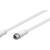 Kabel antenowy SAT Wtyk F /Wtyk F 2m biały Goobay