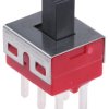 Przełącznik suwakowy, DPDT, montaż PCB, 28V dc, 5 A przy 28 V DC, -30 → +85°C, RS PRO