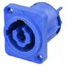 NEUTRIK Gniazdo tablicowe panelowe zasilające PowerCON 3-pin (2+PE) 20A 250V niebieskie NAC3MPXXA