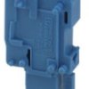 Plug, push-in connection, 0.14-4.0 mm², 1 pole, 24 A, 6 kV, blue, 3210130