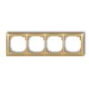 Deco Ramka Uniwersalna Poczwórna Z Tworzywa Deco Soft Złoty 29Drso-4