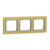 SEDNA DESIGN & ELEMENTS Ramka 3 potrójna szczotkowane złoto SDD371803 SCHNEIDER ELECTRIC