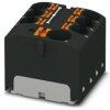Distribution block, push-in connection, 0.2-6.0 mm², 7 pole, 32 A, 6 kV, black, 3273870