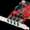 PCIUSB3S4 PCI card, 4 port USB 3.0, optional low profile
