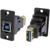 Cliff CP30606NX Adapter Socket USB Type A to B Built-in 1 Piece