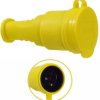 Gniazdo przenośne gumowe 16A 230V IP44 żółte AEI602279-Y