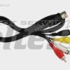 Kabel DIN-4xRCA cinch 1,8m standard