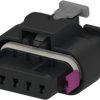Socket, unequipped, 5 pole, straight, 1 row, black, 1-1718806-1