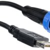 USB 2.0 adapter cable, USB plug type A to mini USB plug type B, 3 m, black, PX0441/3M00