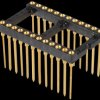 10031527 IC precision 24-pin socket, WireWrap, gold plated