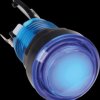 BUTTON-BLUE-LED Arcade Button with micro switch, LED, blue