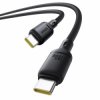 Kabel USB-C Wtyk-Wtyk 1m Baseus Silky Series 100W, Czarny