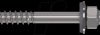 61125/1 RSB-A solar fastener with EPDM washer 19 mm, 8.4/M10 X180/50, 20