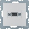 Gniazdo VGA z zaciskami śrubowymi alu mat B.1/B.7 Glas 3315411404