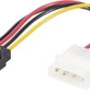 Renkforce zasilanie adapter [1x złącze męskie IDE 4-pin - 1x złącze żeńskie zasilania SATA] 0.15 m czarny, czerwony, żół