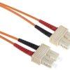 Kabel światłowodowy, średnica: 62.5/125μm, OM1 Wielomodowy, Pomarańczowy, SC/SC
