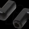 CA1017 Audio adapter (90°), Toslink/M to Toslink/F, black