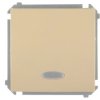 Simon Basic Łącznik jednobiegunowy z podświetleniem, szybkozłącza, beżowy BMW1L.01/12