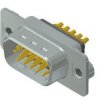 D-Sub plug, 15 pole, high density, equipped, straight, solder cup, 163A16649X