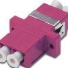 FO jack, LC/LC duplex, OM4, multimode, ceramic, purple, DN-96019-2