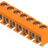 PCB terminal, 7 pole, pitch 5.08 mm, AWG 26-14, 15 A, screw connection, orange, 1234590000