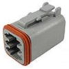 Złącze samochodowe 6-pinowe Deutsch 2-rzędowe Męski 13A DT Montaż na kołnierzu 5559