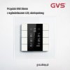 Przycisk KNX 55mm 8-polowy biały z LCD