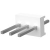 Pin header, 3 pole, pitch 2.54 mm, straight, natural, 640452-3