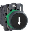 Pushbutton, unlit, groping, 1 Form A (N/O), waistband round, black, front ring black, mounting Ø 22 mm, XB5AA3351
