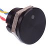 PBAR2AF2000L0W APEM White illuminated 5VDC Momentary NO 22mm Piezo Switch Prewired IP68