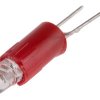 Lampka kontrolna Czerwony 24V ac/dc Dwa styki LED średnica 4.25mm długość 17mm