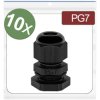 Quadrios 24CA378 Cable gland PG7 Polyamide Black Pack of 10