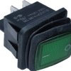 Przełącznik kołyskowy Wł.-wył. Nie 10A DPST Czarny IP20 Kwadrat RS PRO