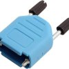 encitech DPPK09-B-K 6353-0104-01 Obudowa złącza D-SUB Ilość styków: 9 tworzywo sztuczne 180 ° niebieski 1 szt.