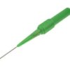 KOŃCÓWKA POMIAROWA IGŁA 0.7mm na banan 4mm 1A 30V ZIELONA