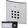 Heidemann 70821 HX Wireless Door Bell Set Alu Finish, 8 Melodies, LED Alert