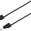 VOLTCRAFT MSB-300 Przewód pomiarowy złącze męskie, lamelkowe 4 mm złącze męskie, lamelkowe 4 mm 0.75 m czarny 1 szt.