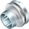 Panel plug, 5 pole, solder connection, screw locking, straight, 09 0319 00 05