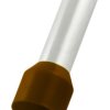 Końcówka kablowa zaciskana 25mm² długość 22mm Brązowy średnica 7.5mm Izolowane RS PRO