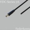 075924 Adapter cable, 2000 mm, DC plug to open end