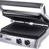 Princess Elektryczny Grill kontaktowy 2 oddzielne termostaty stali szlachetnej, czarny