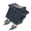Przełącznik kołyskowy Wł.-wył. podświetlany 16A DPST Czarny IP20 RS PRO