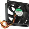 Wentylator 24VDC 92x92x25mm 3 przewody 87,55m3/h łożysko kulkowe; Sunon EE92252B1-000U-G99